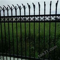 折弯防爬护栏 围墙铁艺护栏 锌钢铁艺围栏