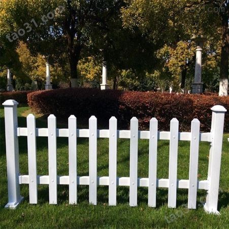 pvc草坪护栏 草坪围栏 pvc塑钢花园栅栏