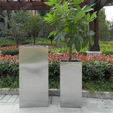 绿化环保不锈钢花盆长方形创意不锈钢花盆