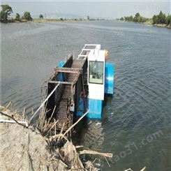 内河道水域保洁船 小型水面除草船 半自动割草船