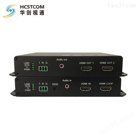 4路4K HDMI光端机+音频数据 8路4K HDMI光端机 可选网络接口 USB键盘鼠标 兼容1080P 北京华创视通
