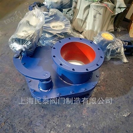上海民泰BZ643TC-10C陶瓷旋转式摆动阀 气动圆盘出料阀 进料阀 气动旋转阀