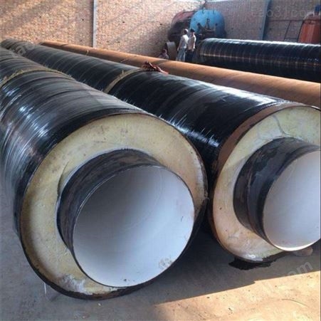 钢套钢岩棉保温钢管 热力直埋保温钢管厂家 河北洲际管道加工