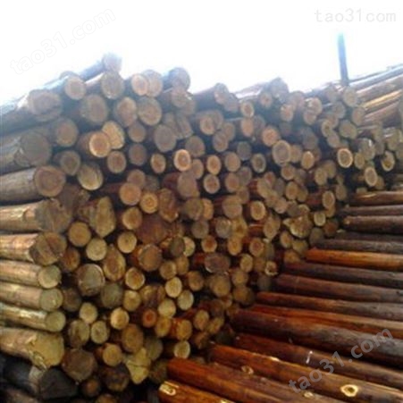 徐州杉木桩尺寸 胜洁木业 防腐杉木桩施工