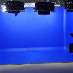 演播室抠像蓝箱 抠像背景图 演播室灯光布光