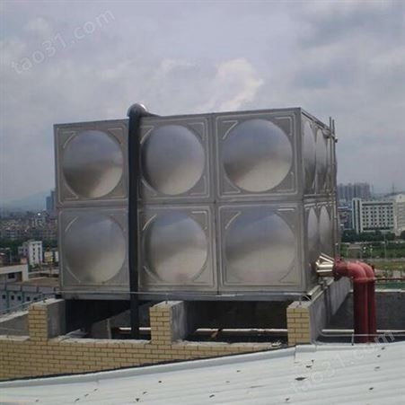 专业定制生活消防水箱 保温玻璃钢水塔 组合式储水装置