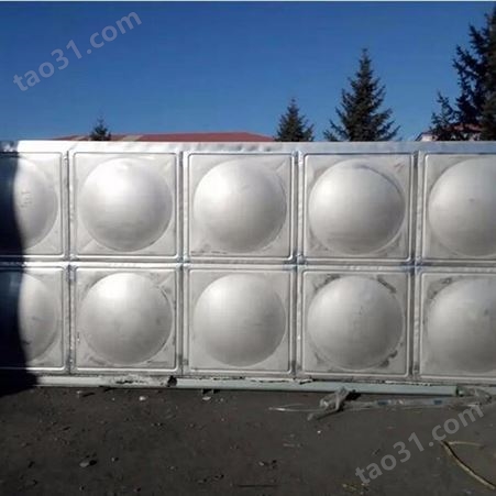 100吨拼装组合保温水塔 组合白钢水箱 贮水设备 支持定制
