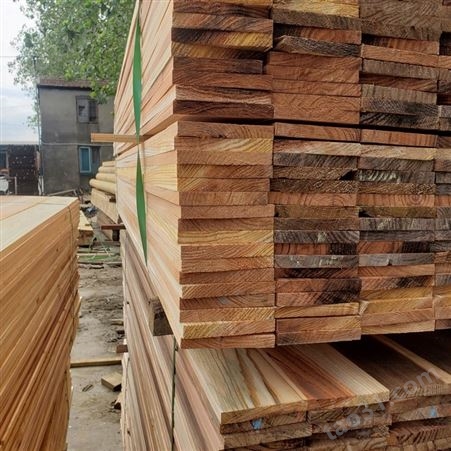 上海木材厂家批发柳杉木方板垫设备道木不易劈裂