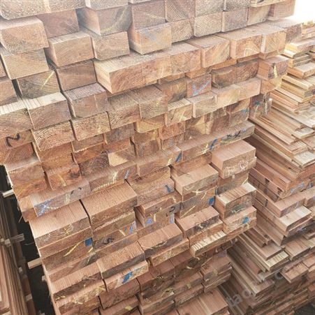 邦皓木材加工厂日本柳杉木方杉木条厂房改造实木屋面板