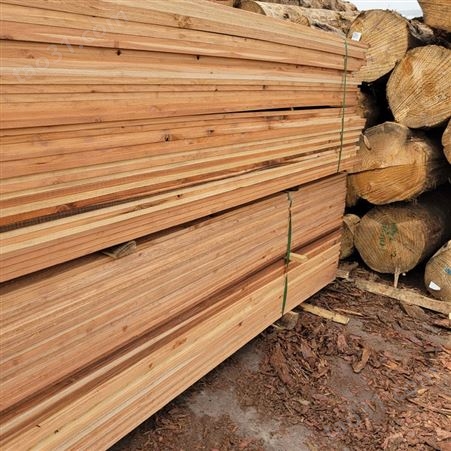 上海木材厂家批发柳杉木方板垫设备道木不易劈裂