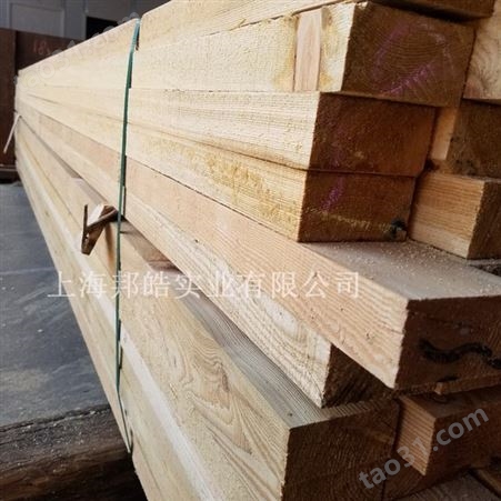 邦皓落叶松建筑木方物流打包木条垫设备道木定做加工