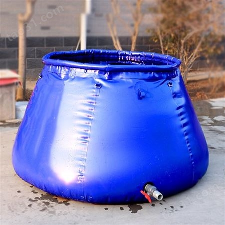 涯宝应急救援锥形储水罐消防移动PVC折叠水缸自升式充气蓄水池