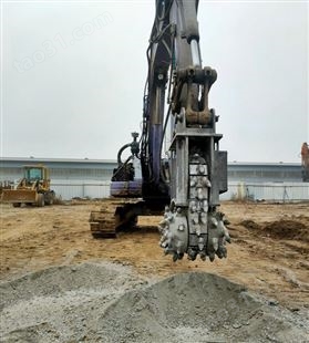挖掘机前端属具横向铣挖机开隧道水平铣刨头混凝土岩石液压铣刨机