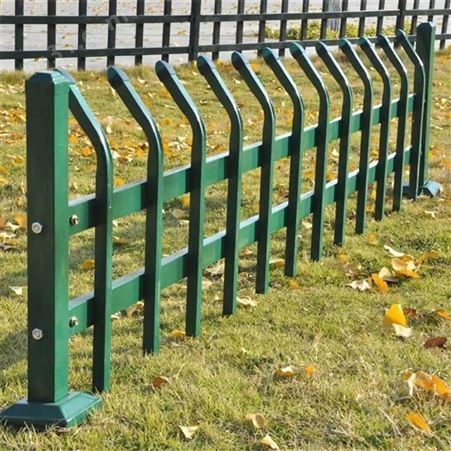 锌钢草坪护栏围栏栅栏户外铁艺花园绿化隔离栏杆市政花坛铁栅栏带