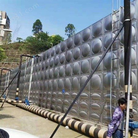 四川健华 不锈钢方形圆柱形保温水箱生产厂家价格