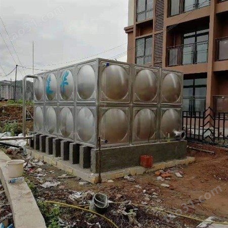 四川健华 不锈钢方形圆柱形保温水箱生产厂家价格