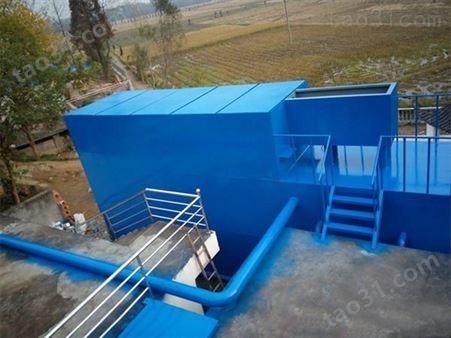 湖北荆州工矿企业小型水厂成套净水设备 农村饮用水一体化净水设备万锦出厂价