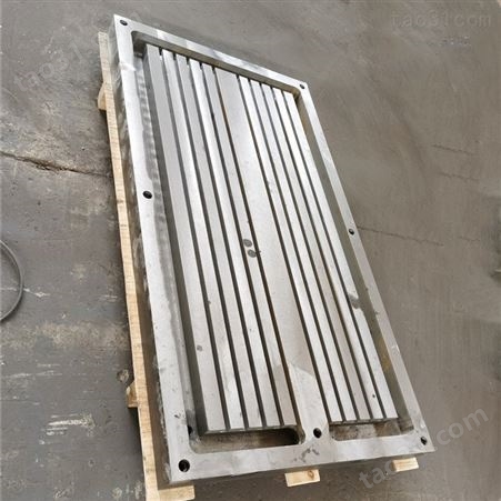实心平台 面厚100带水槽检测平板T型槽20铸铁工装平台 焊接平板 春天机床支持定制