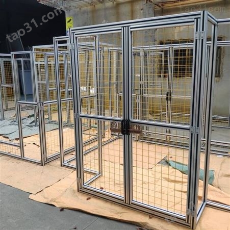汽车焊接装配生产线围栏车间铝合金工业防护罩机器人安全防护方案