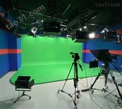 融媒体虚拟演播室 真三维抠像系统 校园电视台录课蓝箱灯光搭建