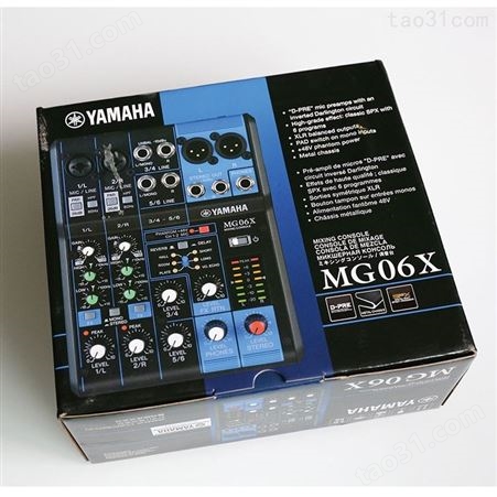 Yamaha/雅马哈 MG06X带效果器调音台6路迷你主播直播调音台会议调音台厂家 6路带效果调音台厂家
