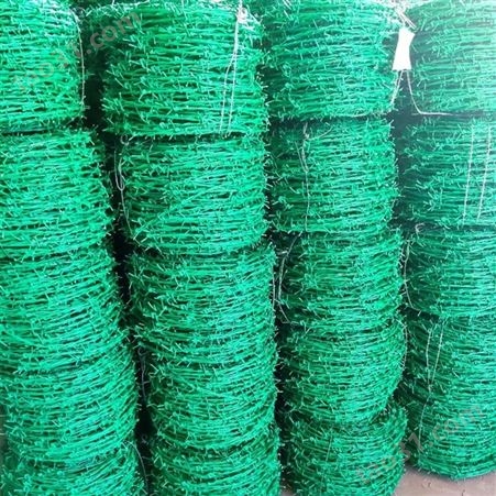 现货供应各种镀锌刺丝 浸塑刺丝  钢丝刺绳