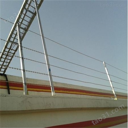 1- 6米长度直线型刀片刺网 304不锈钢围墙防护刺网