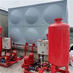 玻璃钢生活消防水箱 组合拼接式保温水塔 式模压工业用水设备